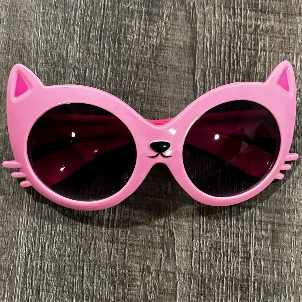 💞 Little Kids Pink Kitty Cat Sunglasses
